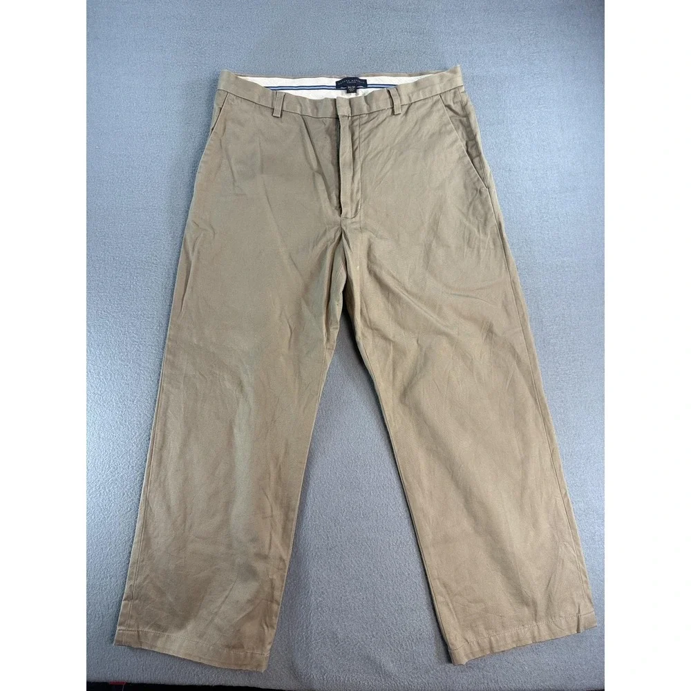Banana Republic Jackson Pants Mens 34x30 Beige Regular Fit Chino Straight Casual